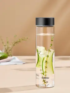 BOROSIL Transparent Borosilicate Glass Water Bottle With Air Tight Lid- 550ML