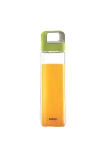 BOROSIL Unisex Transparent-Coloured Microwave Safe Glass Water Bottle 550 ML