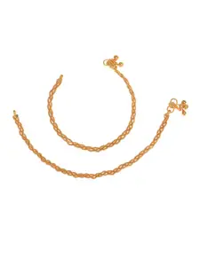 AanyaCentric Women Gold-Plated Anklets