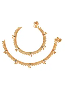 AanyaCentric Women Gold-Plated Anklets