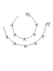 AanyaCentric Women Silver-Plated Anklet
