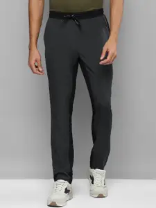 Allen Cooper Men Black & Grey Colourblocked Dry Fit Track Pants