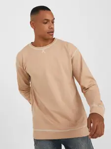 Styli Contrast Overlock Regular Fit Sweatshirt