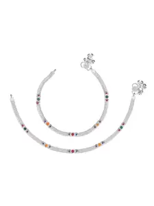 AanyaCentric Women Silver-Plated Anklet