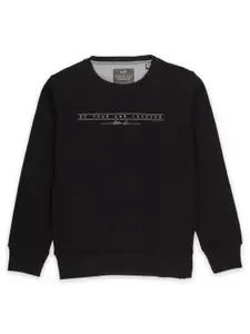 Status Quo Boys Black Cotton Sweatshirt
