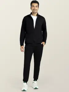 XYXX Cruze Black Zip-Up Jacket and Joggers Combo Set