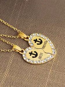 Young & Forever Gold-Toned & White Gold-Plated Necklace