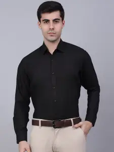 JAINISH Men Black Classic Solid Formal Shirt