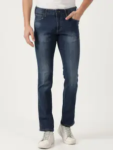 Wrangler Men Blue Skanders Slim Fit Light Fade Stretchable Cotton Jeans