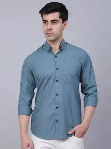 JAINISH Men Grey Solid Classic Casual Shirt