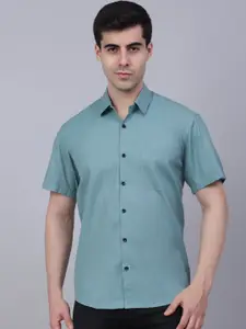 JAINISH Men Blue Classic Pure Cotton Casual Shirt