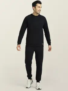 XYXX Men Black Cruze Sweatshirt and Joggers Combo Set