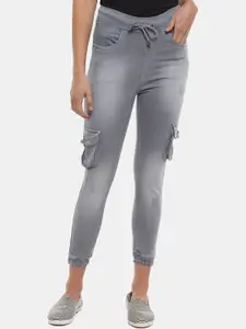 V-Mart Women Grey Classic Heavy Fade Cotton Jeans