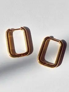 Inaya 18KT Gold-Plated Box Hoop Earrings