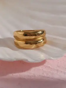 Inaya 18 KT Gold-Plated Finger Ring