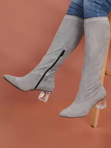 Sherrif Shoes Women Grey Regular Boots