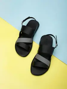 CODE by Lifestyle Men Black & Grey Comfort Sandals