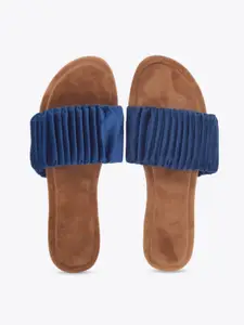 Apratim Women Blue Open Toe Flats