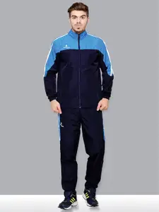 SPORT SUN SPORT SUN Men Navy Blue Colourblocked Tracksuit