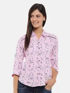V-Mart Women Classic Floral Printed Cotton Casual Shirt