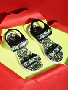 Kook N Keech Women Camouflage Print Sports Sandals
