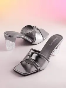 DressBerry Embellished Party Block Heel