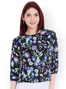 Style Quotient Women Blue Printed Top