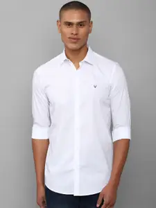 Allen Solly Men White Slim Fit Casual Shirt