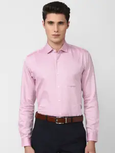 Peter England Elite Men Pink Formal Shirt