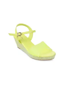 Mochi Yellow Wedge Heels