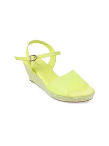 Mochi Yellow Wedge Heels