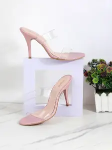 Mochi Pink & Transparent Stiletto Heels