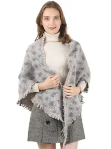JC Collection Women Grey & Pink Printed Scarf
