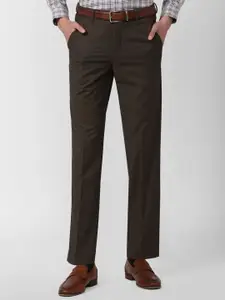 Van Heusen Men Brown Formal Trousers