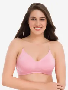 GROVERSONS Paris Beauty Pink Non Padded & Non-Wired Cotton Bra
