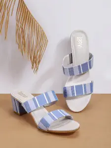 Taavi Striped Block Heels