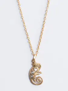 Tipsyfly Gold-Toned Brass Gold-Plated Necklace