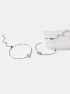 SHAYA Women Pack of 2 925 Sterling Silver Anklet