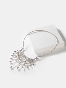 SHAYA Sterling Silver Oxidised Necklace