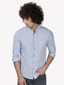 VASTRADO Men Grey Cotton Casual Shirt