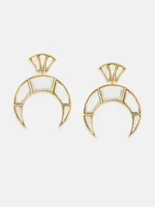 Tipsyfly Gold-Plated Contemporary Studs Earrings