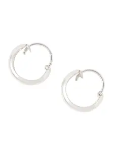 Accessorize Women Sterling Silver Circular Hoop Earrings