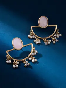 Accessorize Pink & Gold-Plated Classic Drop Earrings