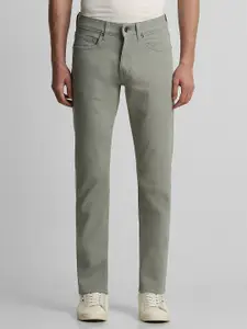 Louis Philippe Jeans Men Olive Green Slim Fit Jeans