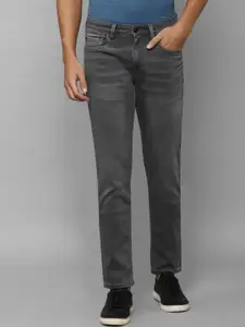 Louis Philippe Jeans Men Grey Slim Fit Light Fade Jeans