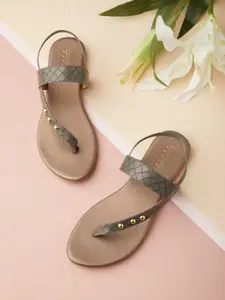 Tokyo Talkies Women Grey Open Toe Flats