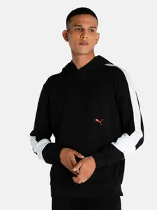 Puma x 1DER Men Regular Fit Hooded Cotton Sweatshirt