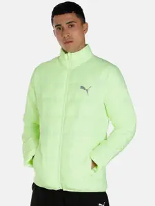 Puma Men Lime Green Outdoor Puffer Jacket