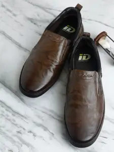 ID Men Solid Formal Slip-On Shoes
