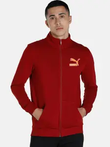 Puma Men Red Outdoor Slim Fit Sporty Jacket